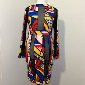 Mosaic Print Dress
